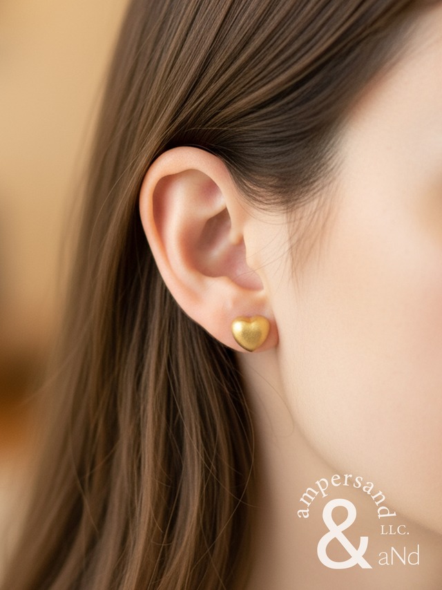 シルバー×ゴールド 揺れるデイジーピアス