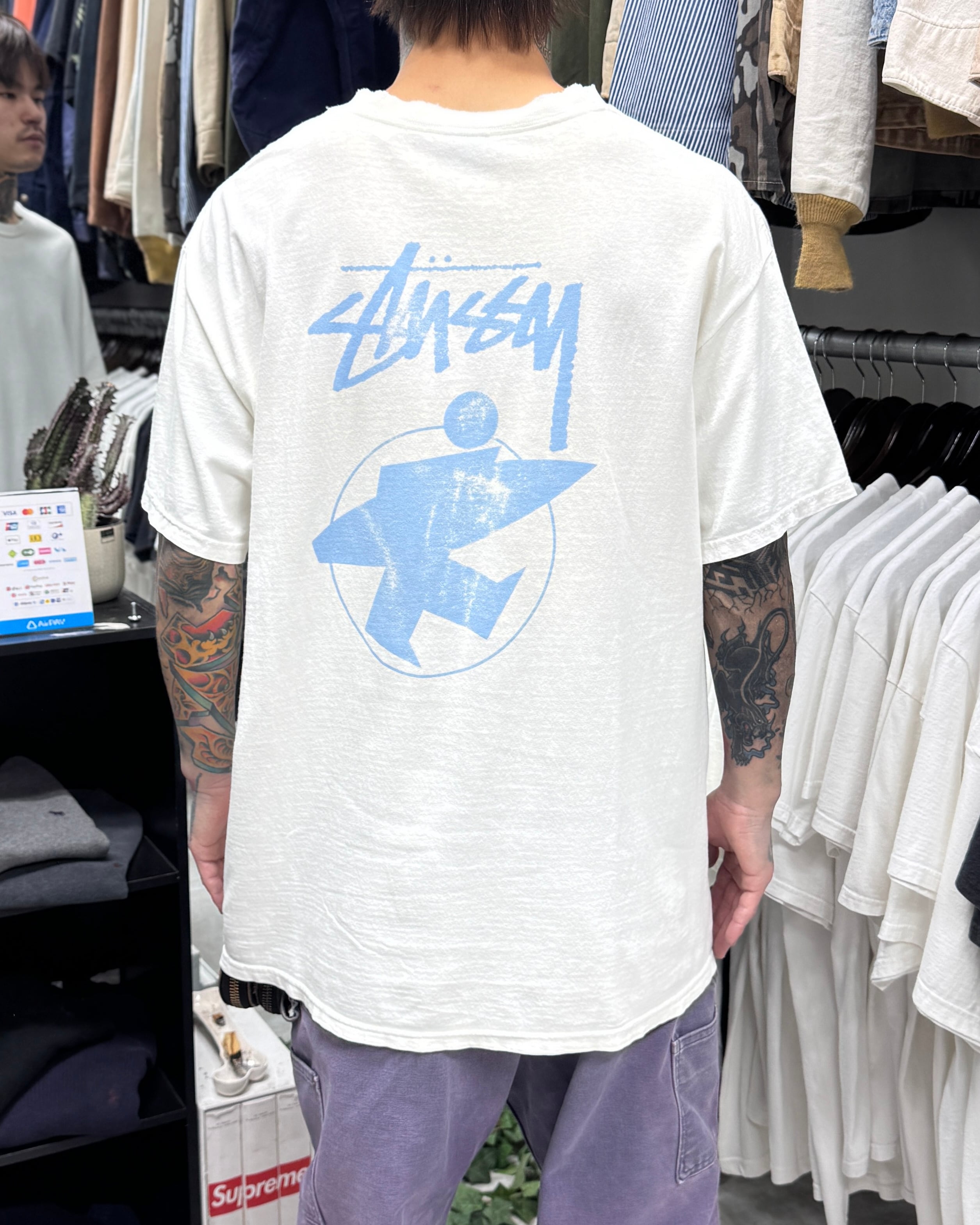 80's~90's old stussy “Surf Skull” Design Tee “黒タグ” “サーフ