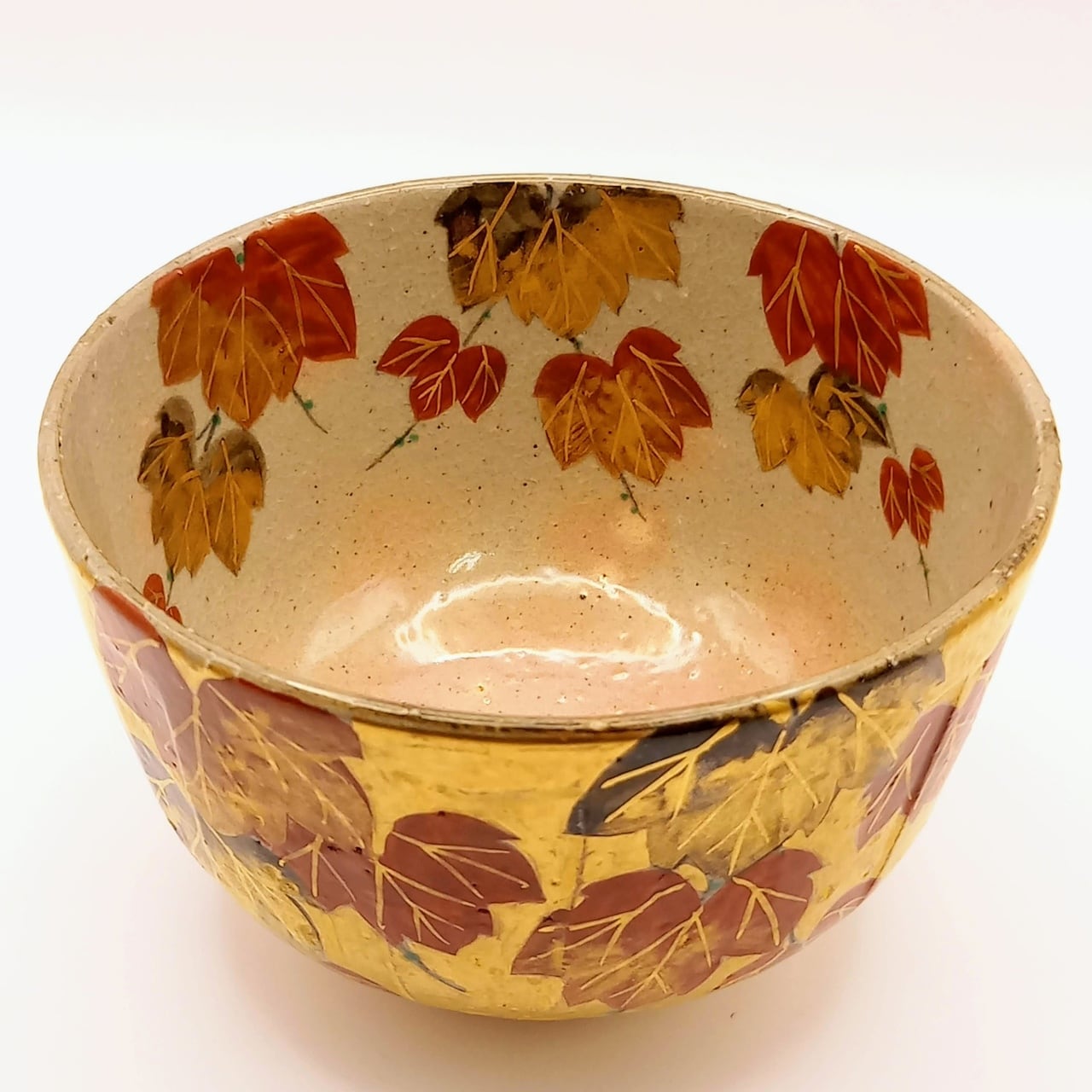 新品】茶碗 乾山写 金泥 蔦 南口閑粋 共箱入 | 茶道具 錦玉堂