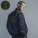 「静寂をまとう江戸猫 」MA1ジャケット（中綿入）/"Edo Cats in Silence" MA1 Jacket (padded)
