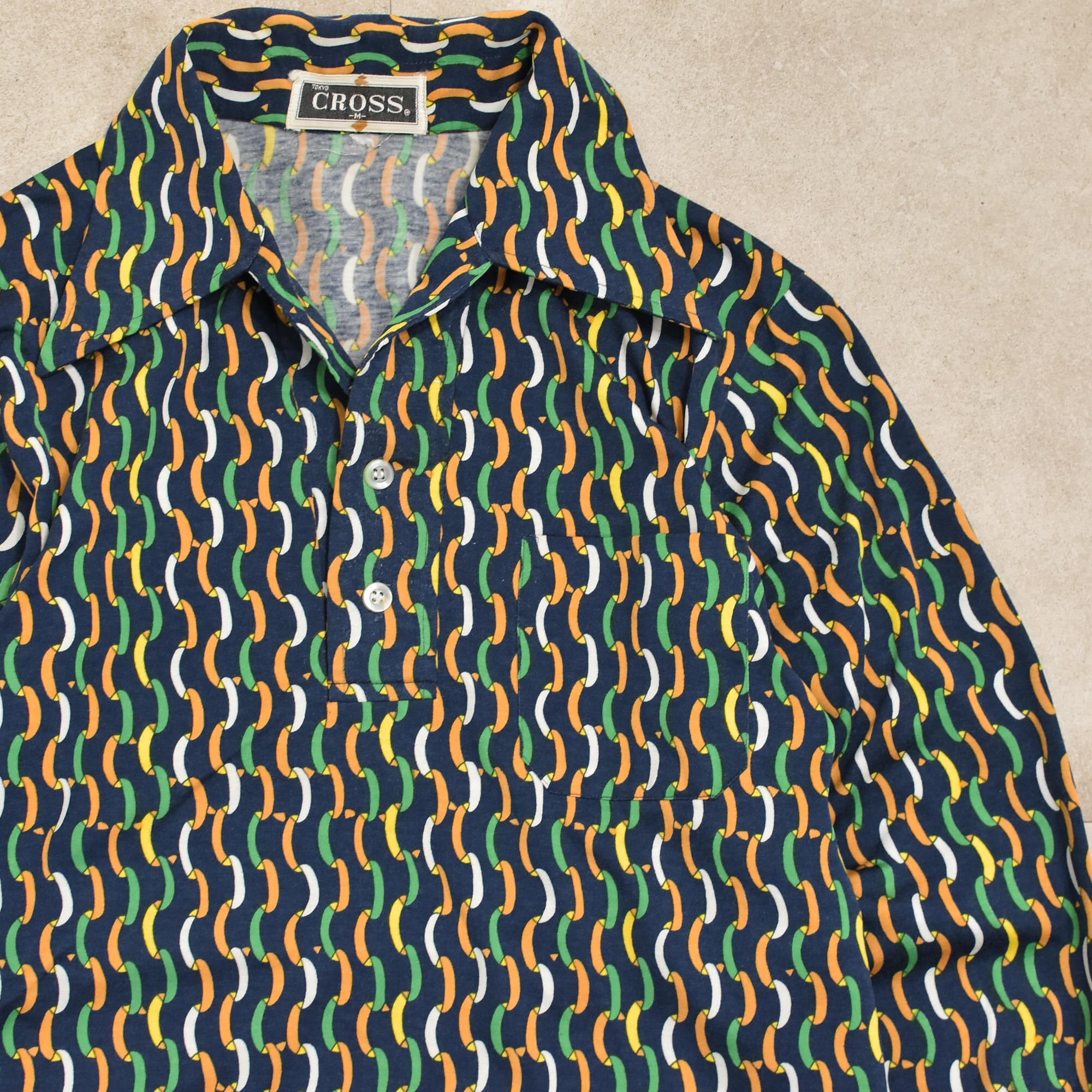 70s～ TOKYO CROSS LS polo shirt | 古着屋 grin days memory 【公式 ...