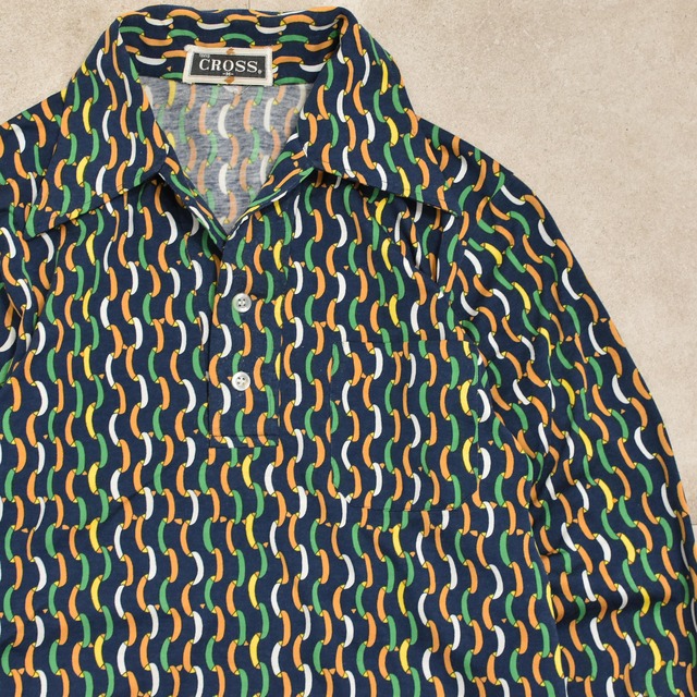 70s～ TOKYO CROSS LS polo shirt