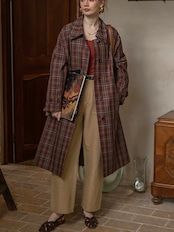 Arden Classic Check Trench Coat F0818
