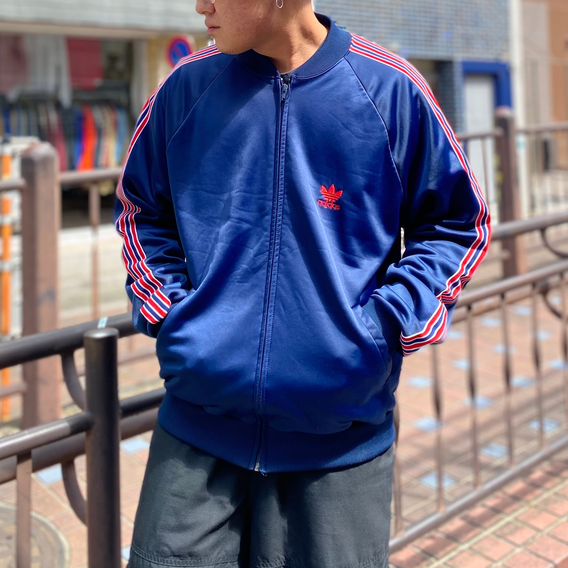 80s adidas usa製 コーチジャケット-