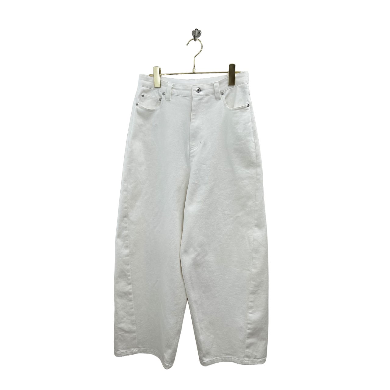 ホワイトデニムバレルレッグパンツ 836643 2白 ayane アヤン 6月初旬~中旬入荷予定 2026年3月展示会 MID SUMMER COLLECTION