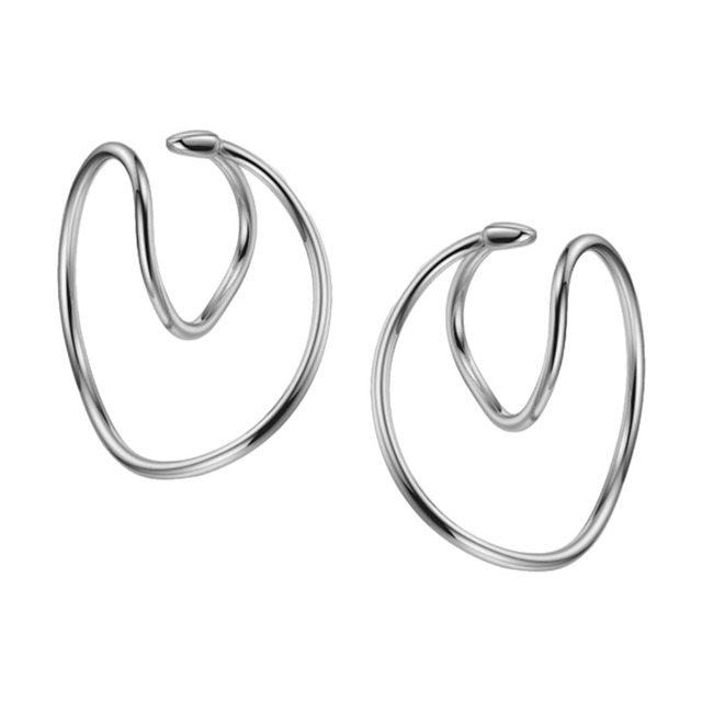 trick ear cuff|SILVER