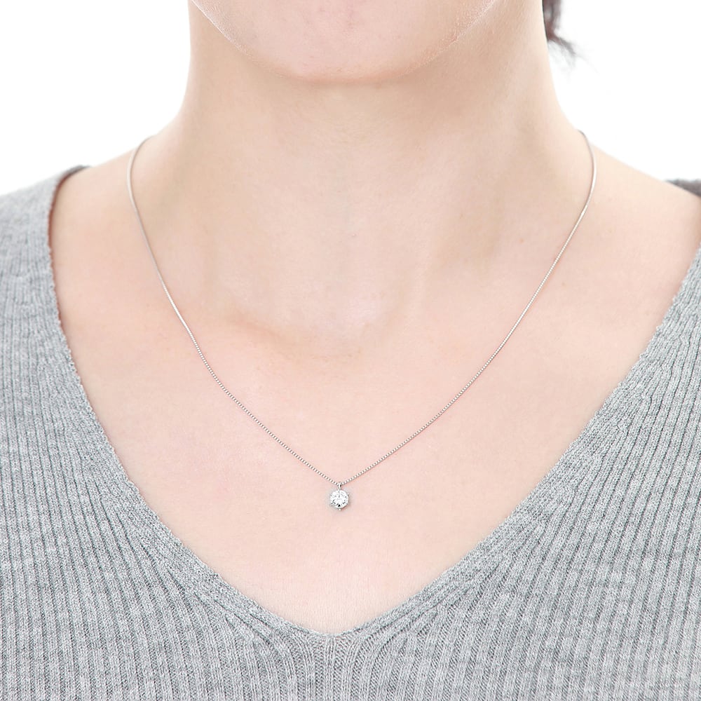 0.4ct】ダイヤモンド ネックレス 0.4カラット プラチナPt900 D 0.4ct】ダイヤモンド ネックレス 0.4カラット プラチナPt900 D