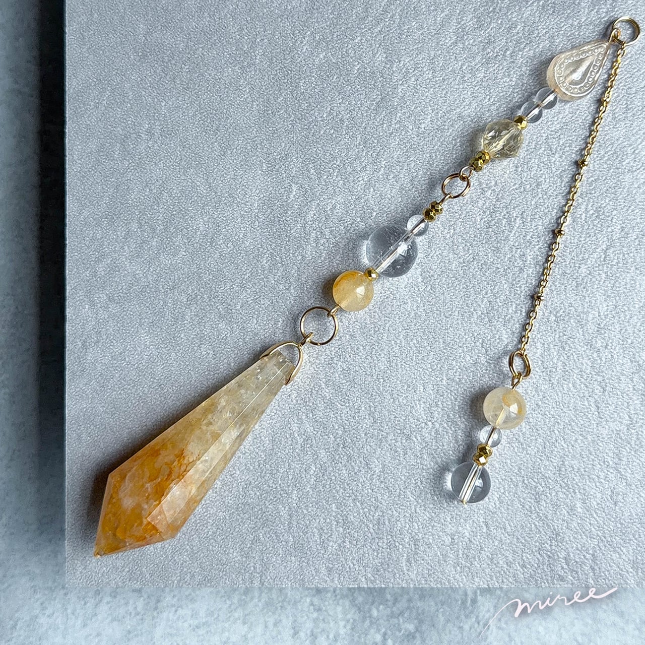 今の自分を超えていくためのペンデュラム【ゴールデンヒーラー×ゴールドアゼツライト】golden healer pendulum