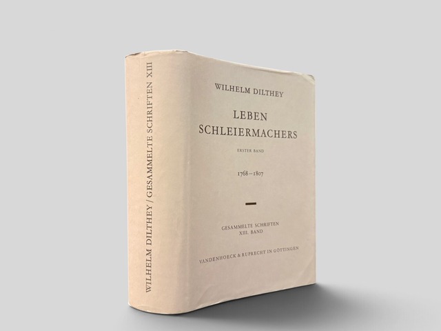 【SPH039】【UNVERÄNDERTER NACHDRUCK DER 3. AUFLAGE 1979】Leben Schleiermachers. Erster Band: 1768–1807 (1991) /Wilhelm Dilthey