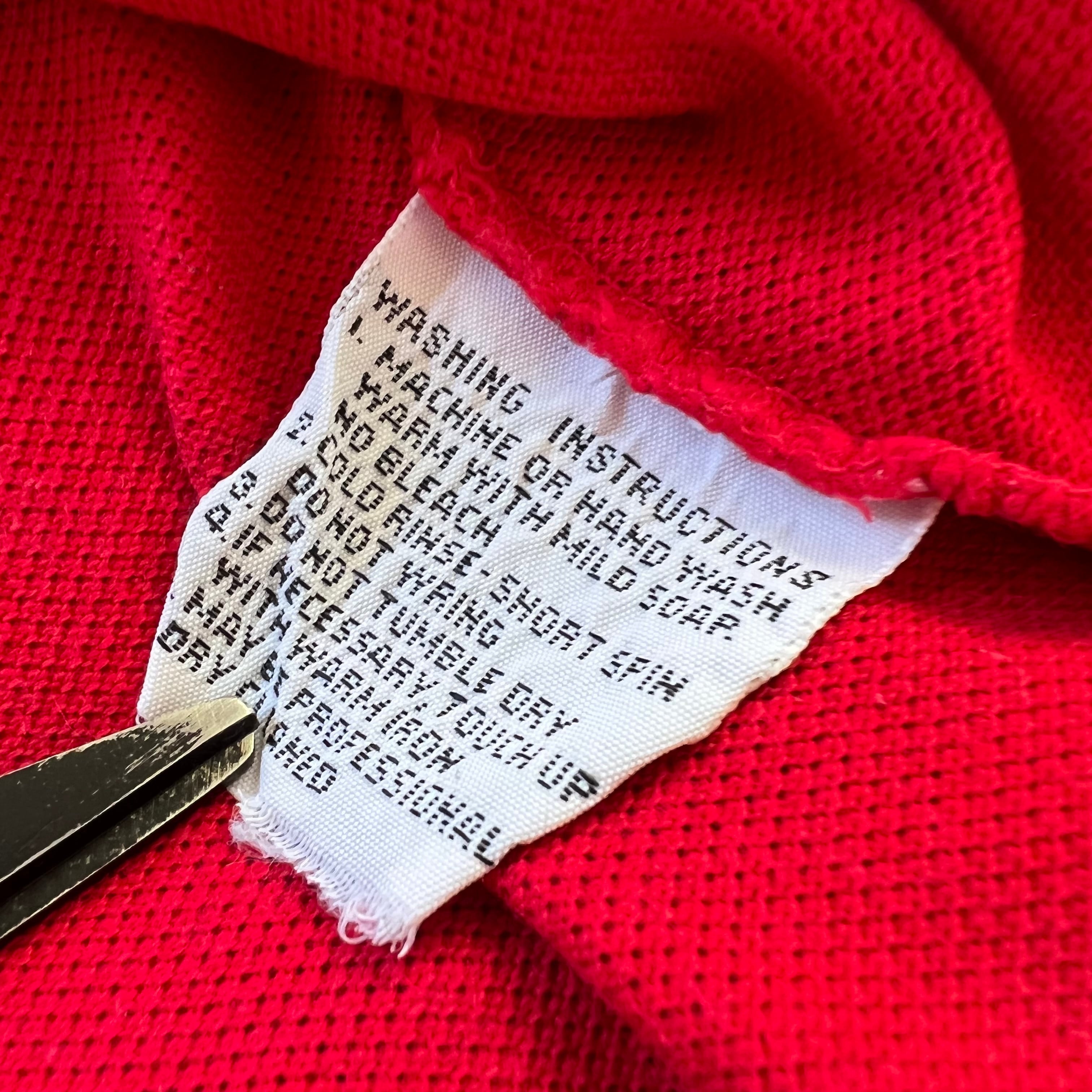 80's LACOSTE ラコステ IZOD アイゾット 青ワニ レッド ヴィンテージ