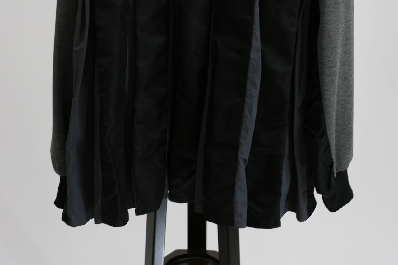 【Parc.1】Back pleats layered hoodie(102-076322)