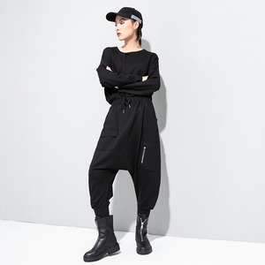 ジッパーサルエルパンツ