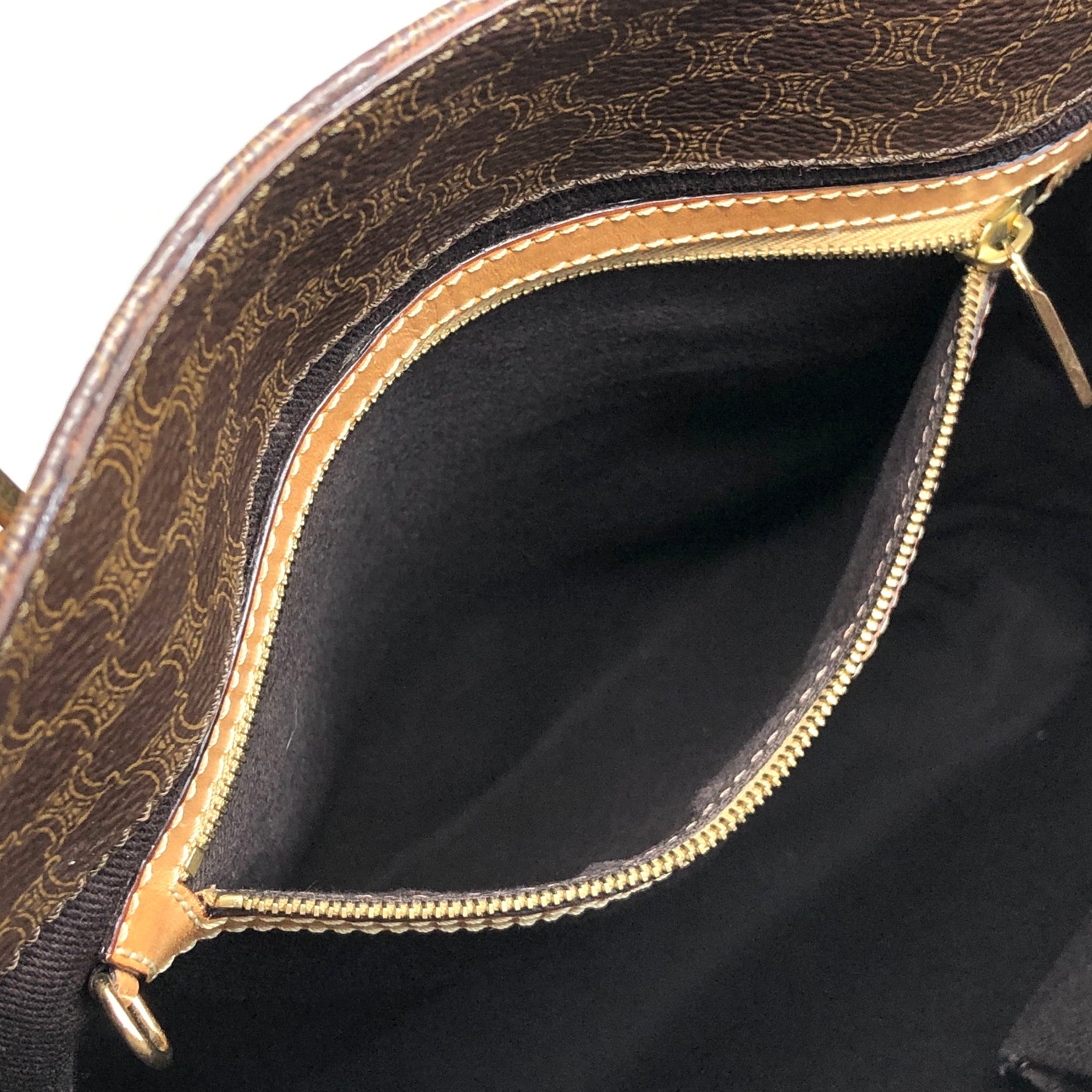 CELINE セリーヌ マカダム トートバッグ ブラウン PVCレザー vintage