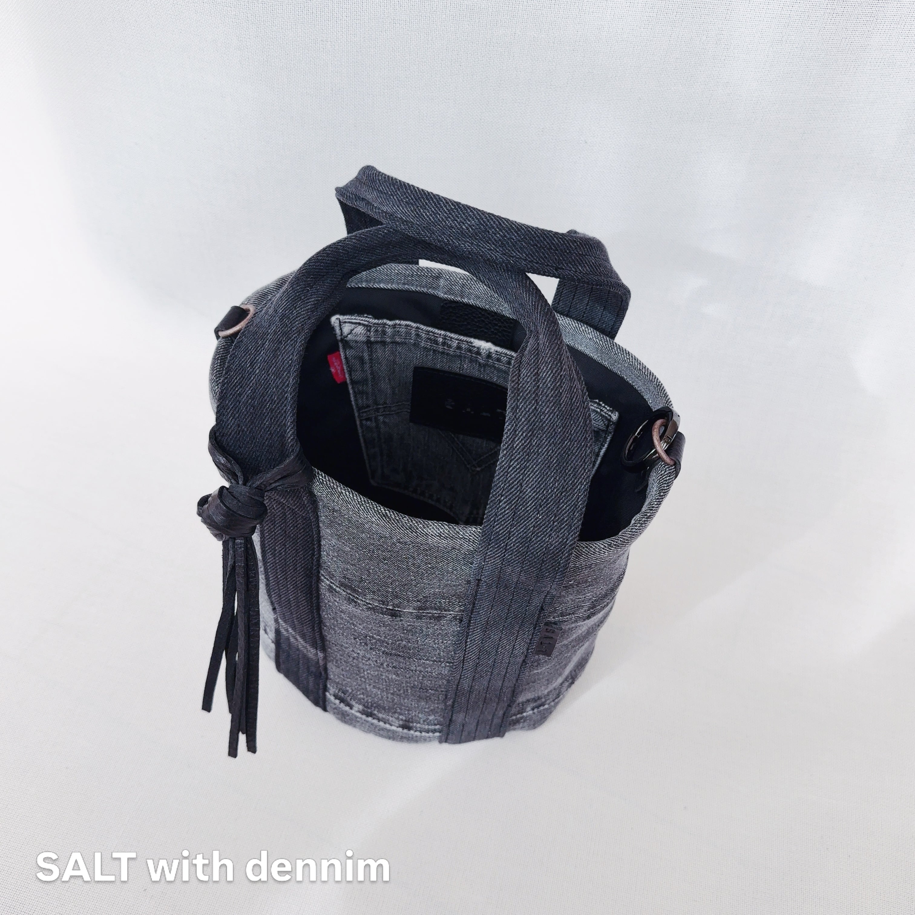 Black miniバケツトート No.6748