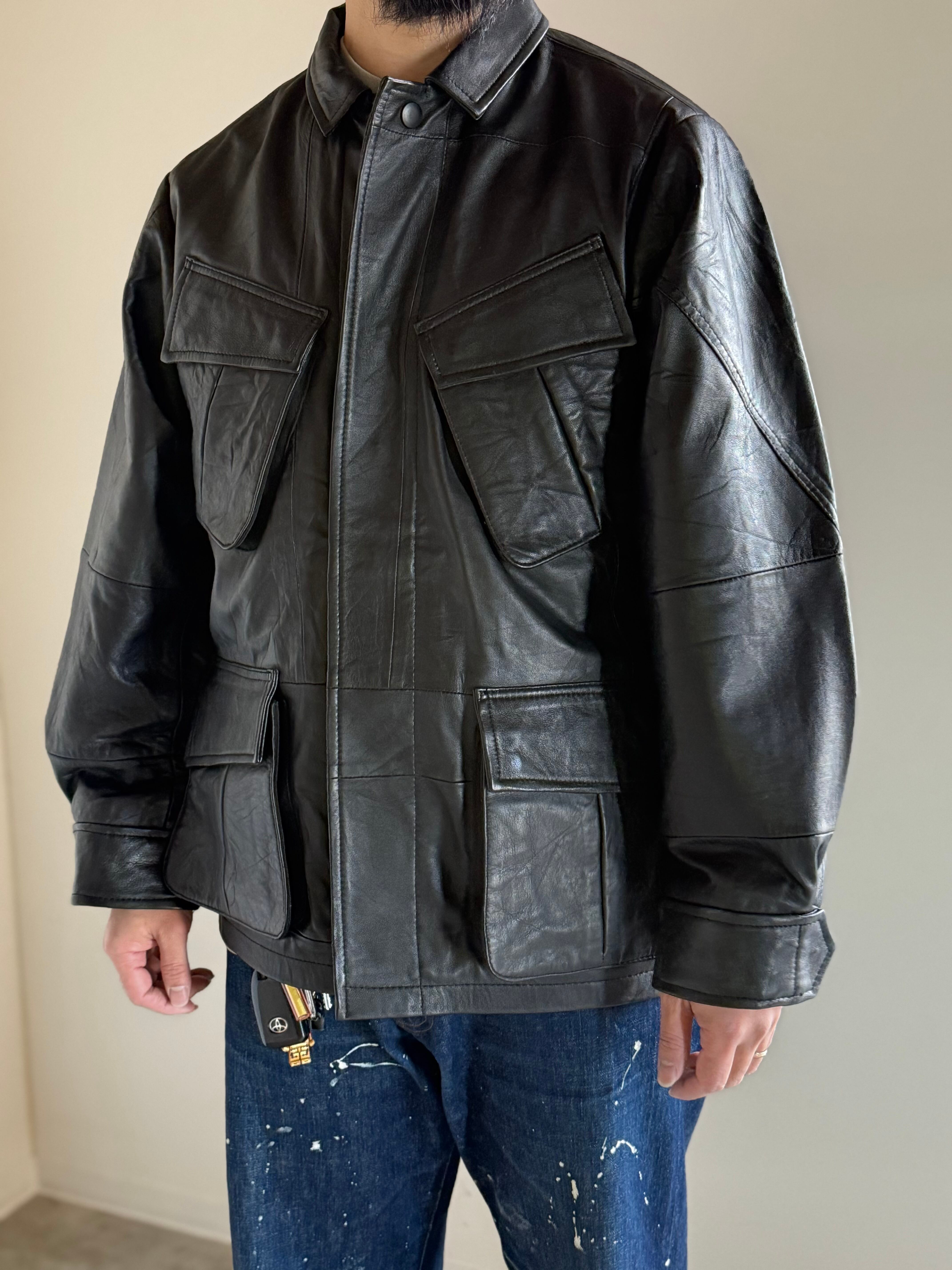 YOUSED【LEATHER JUNGLE FATIGUE JACKET】 | LARGE LAB TOWN