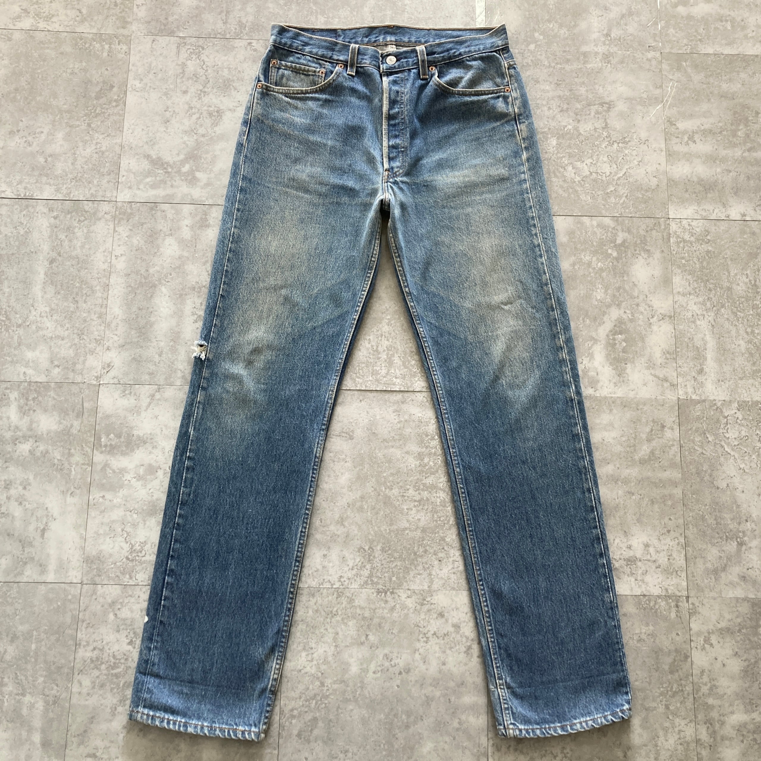 W34 L34】90's US.Levis 501 リーバイス サンベニート工場(553) ボタン