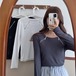 ✞ Tシャツ シャツブラウス♡ジッパースリムトップス ロング ✞ゴスロリ SM ミリ 甘ロリ クラロリ 和ロリ エレガント 黒ロリ 姫ロリ 華ロリ BB-BB50804068234