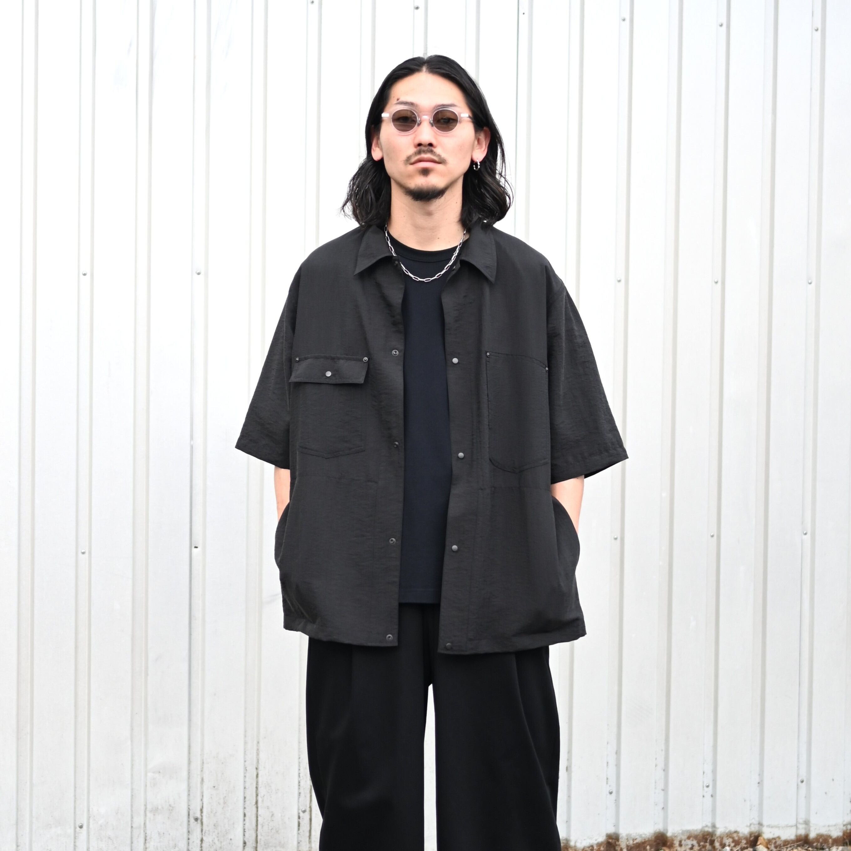 JURGEN LEHL 半袖シャツ ブラック 上着 Product Twelve(プロダクトトゥエルブ)半袖シャツと当店別注Tシャツ