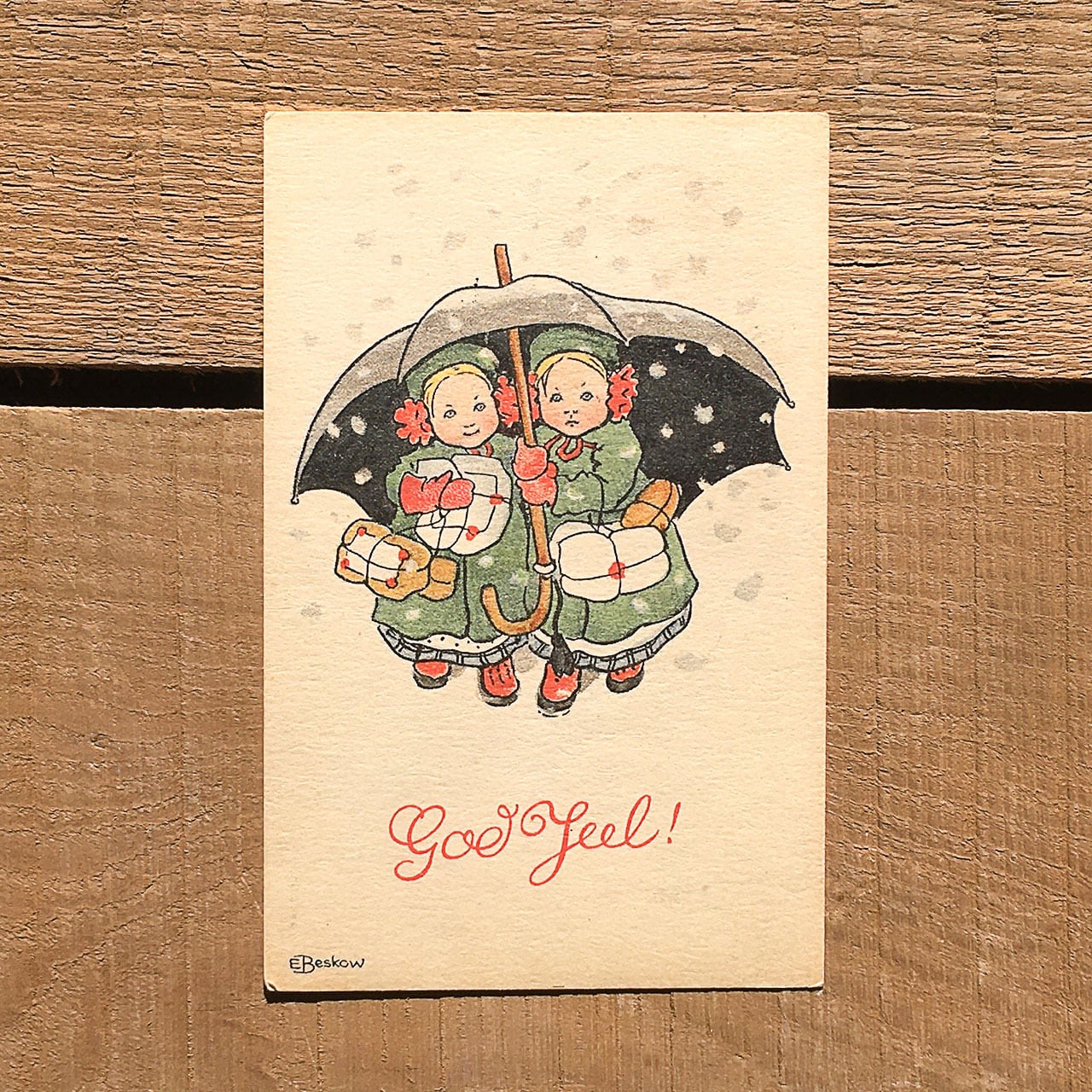 クリスマスカード「Elsa Beskow（エルサ・ベスコフ）」《210213-07