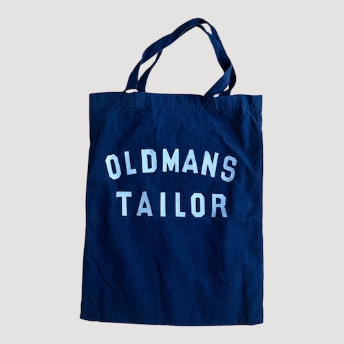 R&D.M.Co-/OLDMAN'S TAILOR  OMT PRINT CORDUROY TOTE BAG/ OMTプリントコーデュロイトートバック　#m1549 INDIGO