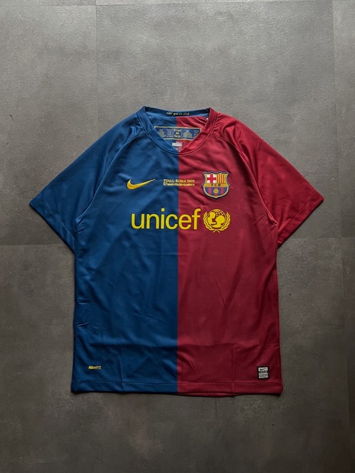 FC Barcelona FINAL ROMA 2009 ユニフォーム Nike L ブルー×ガーネット