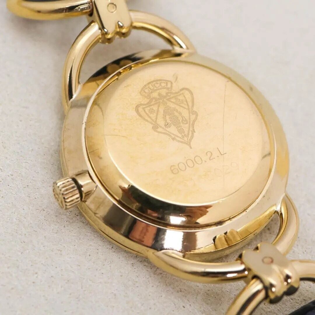 稼働 GUCCI 腕時計 ゴールド 6000.2.L レディース レザー2928 | Like a