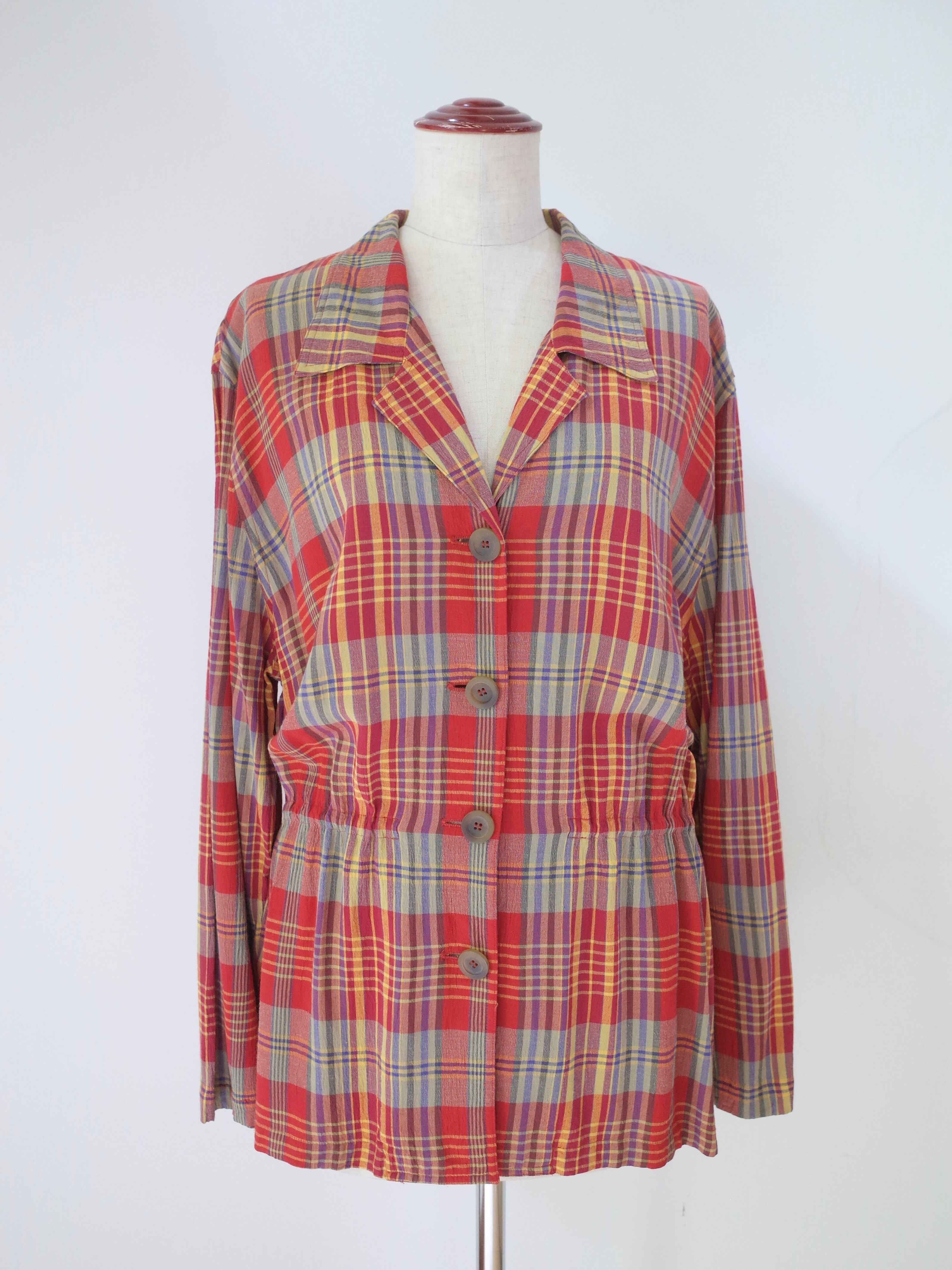 80-90s Liz Claiborne rayon shirt jacket