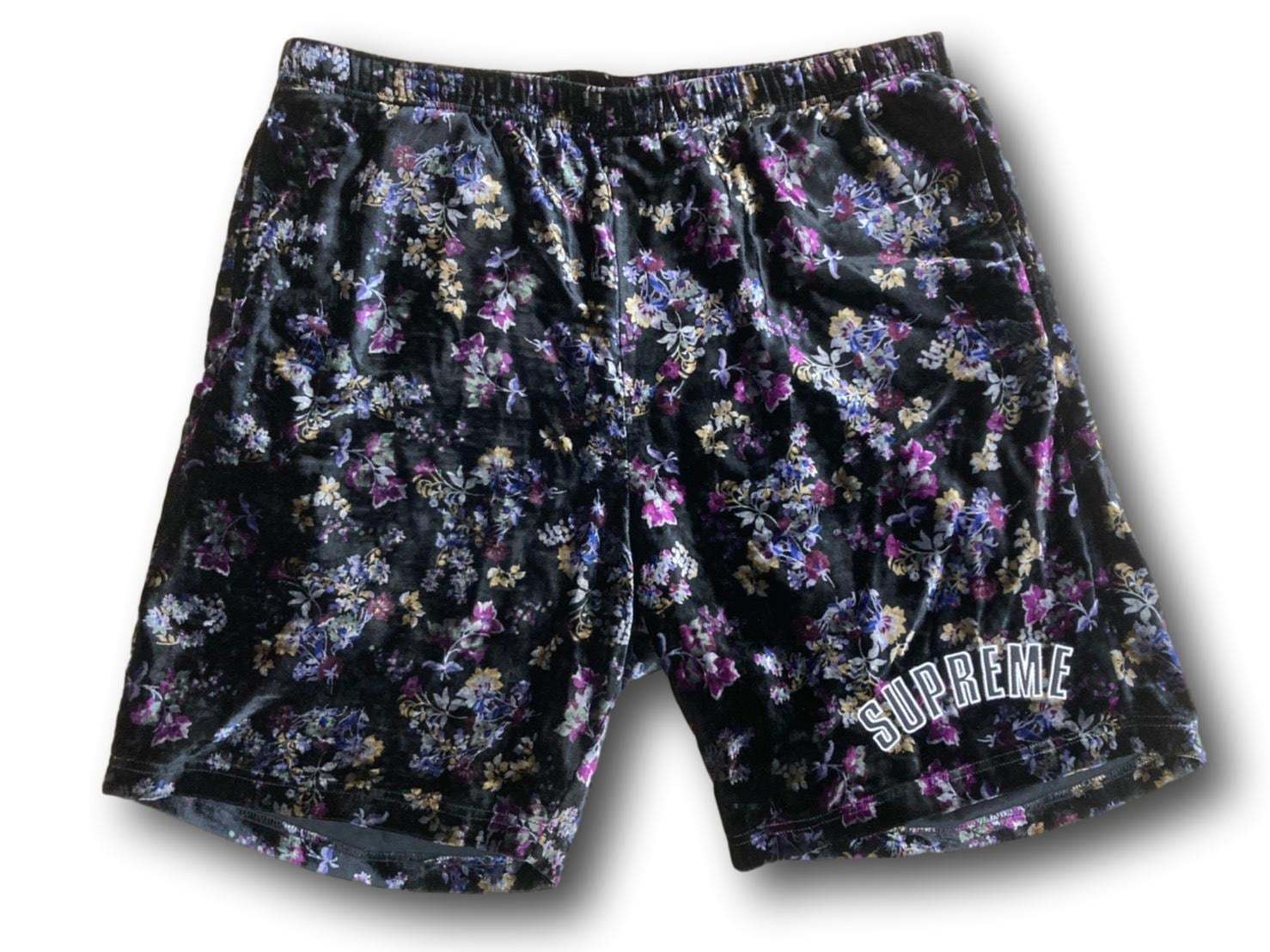 Floral Velour Short