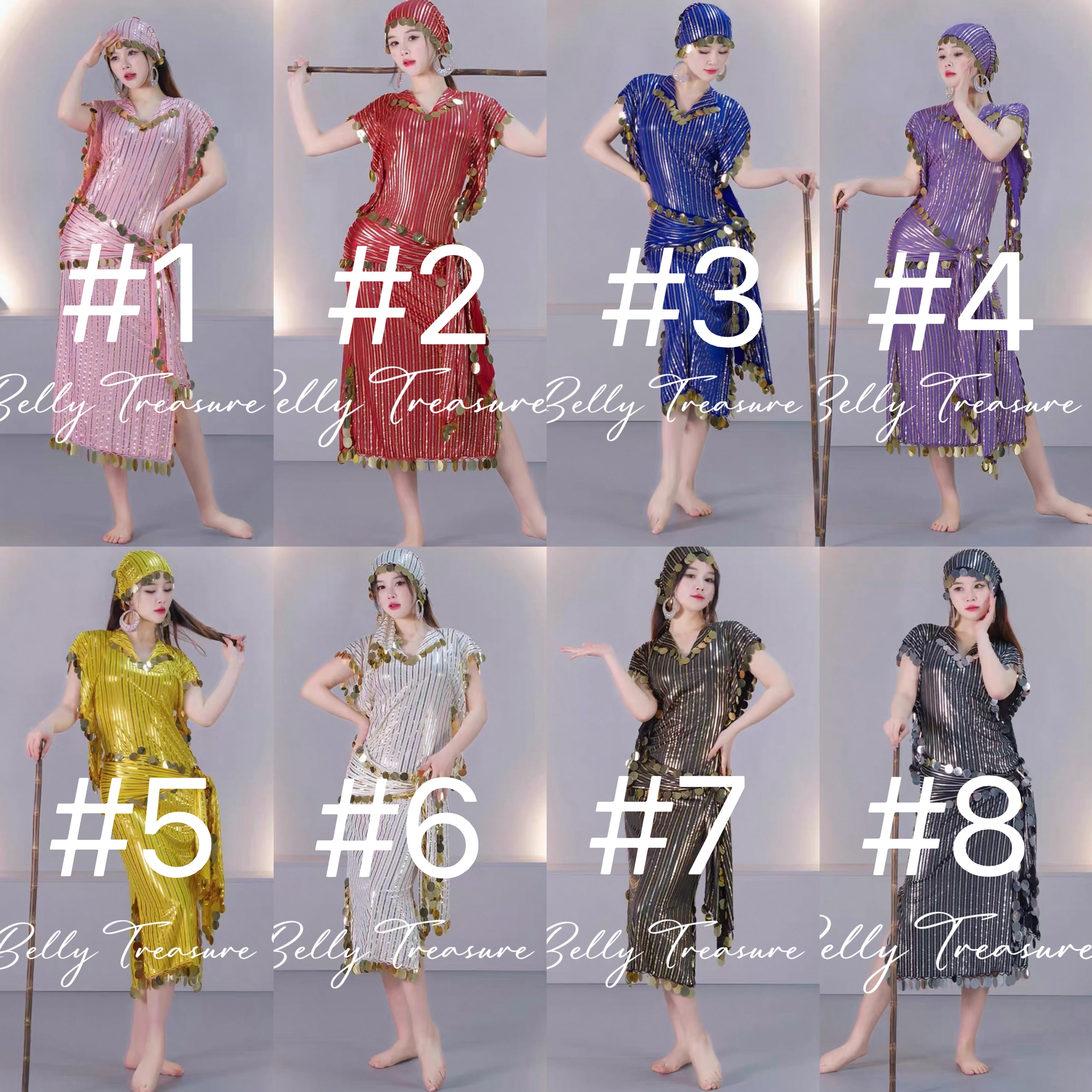 ベリーダンス バラディドレス 8カラー BQ T5095 202512