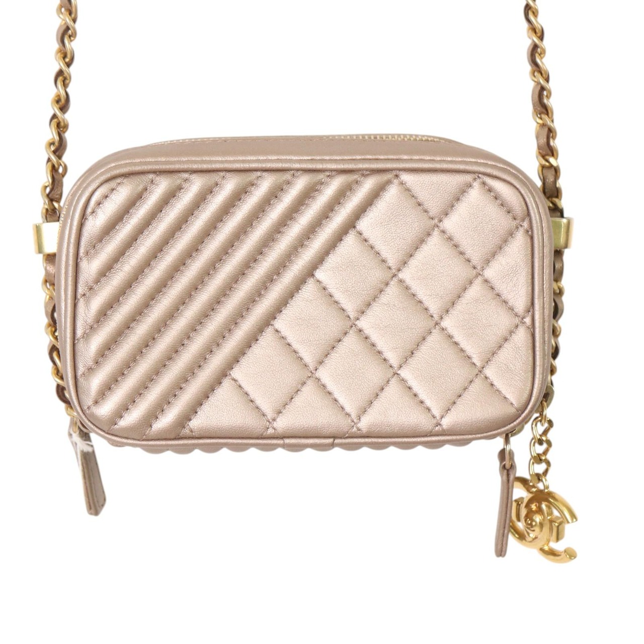 【最終処分SALE】CHANEL シャネル ココマーク  レザー ショルダーバッグ ベージュ A-7529