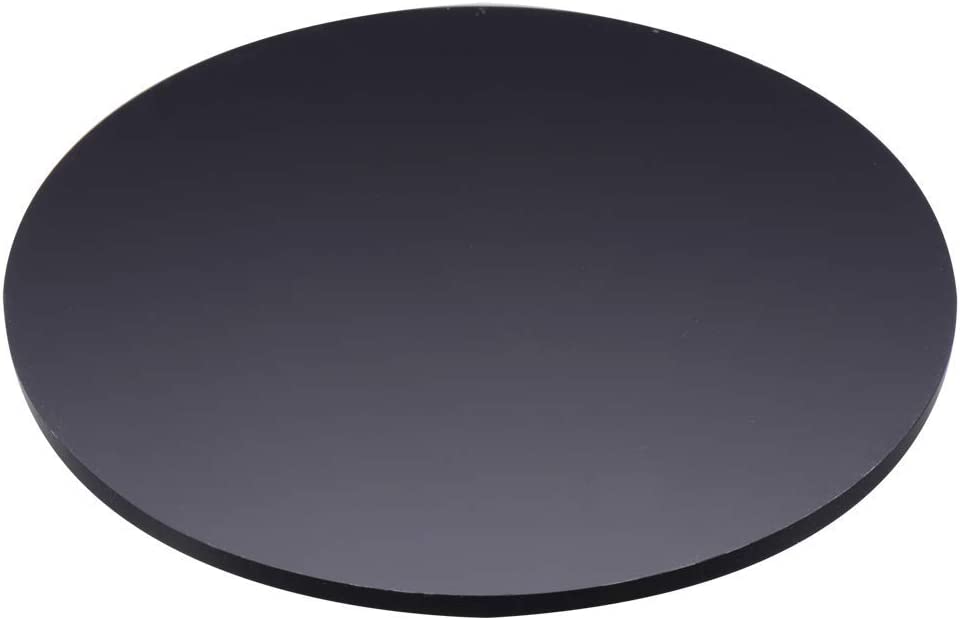サイズダウン調整無料】黒色（ブラック） 円形アクリル板 直径300mm 板