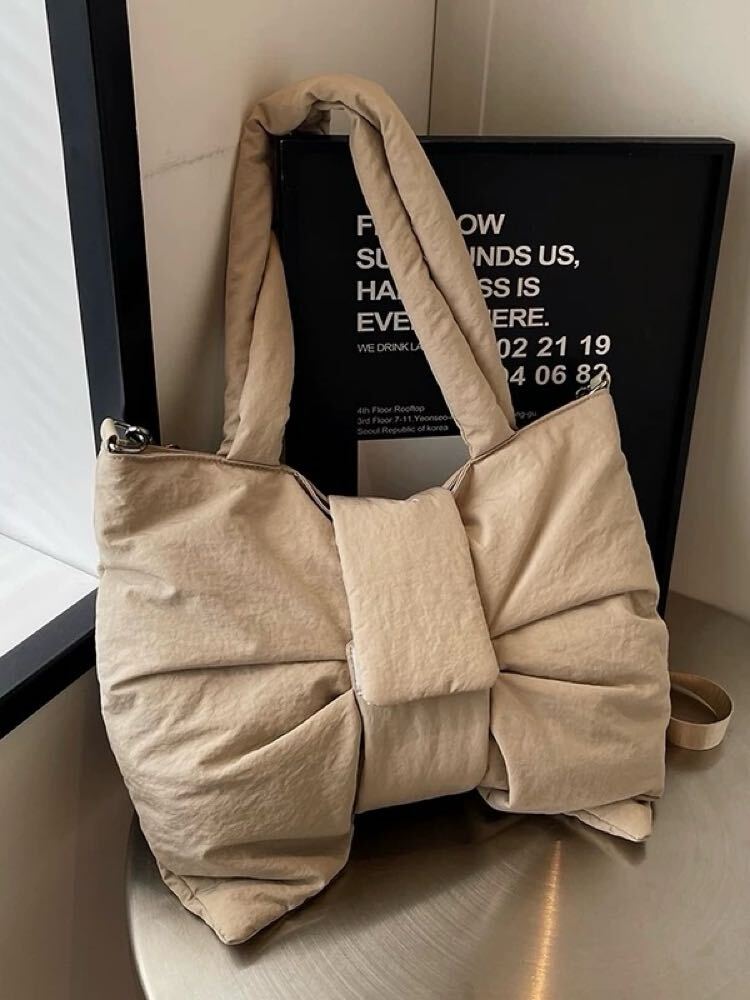 YSL Sac Bow Big Libon Shoulder Bag Y2K Saint Laurent Rive Gauche