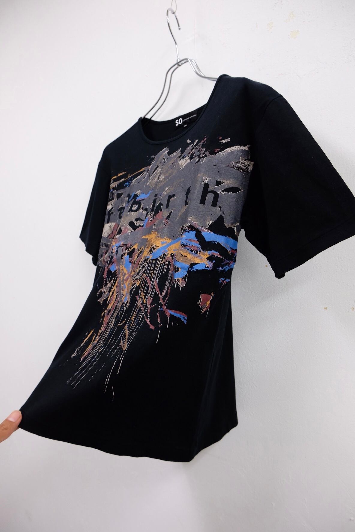 SO by ALEXANDER VAN SLOBBE paint print design s/s tee | gamustore