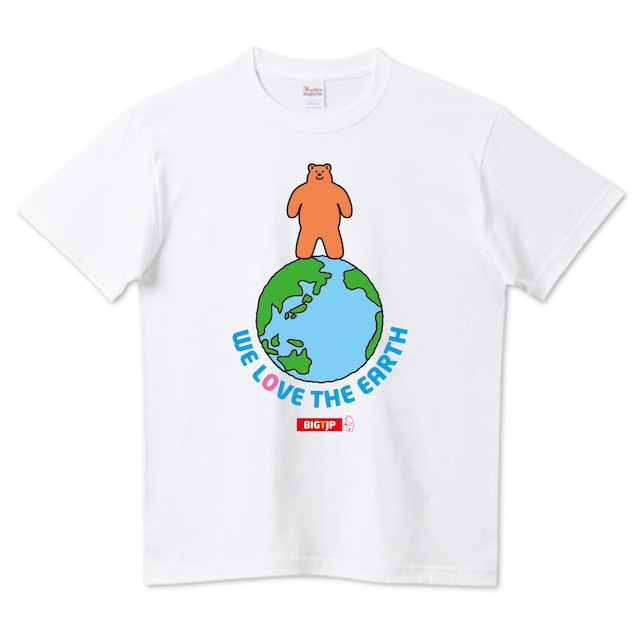 7XLまで！平和な地球Ｔシャツ WE LOVE THE EARTH