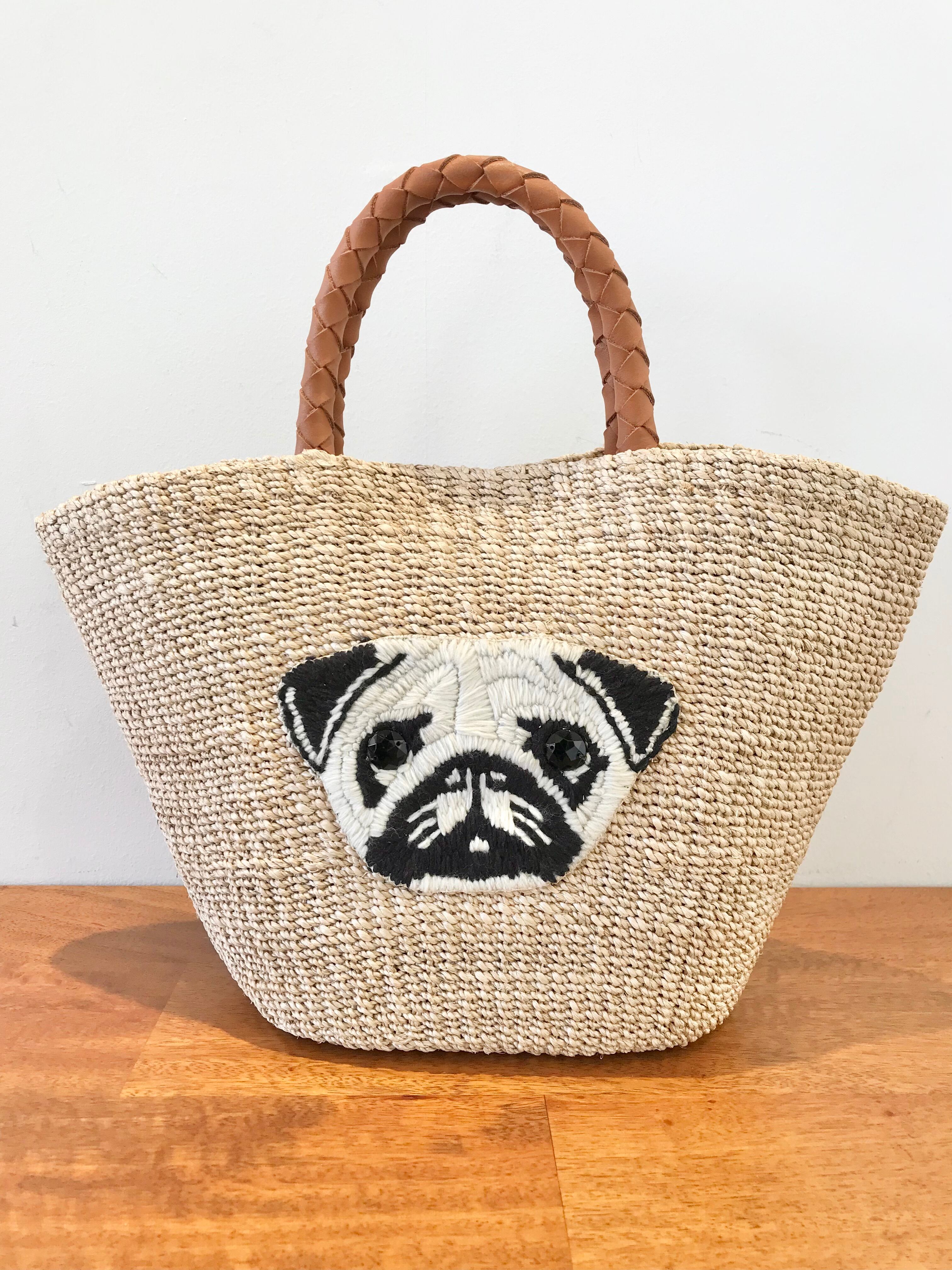 【VIOLAd'ORO】Dog刺繍アバカバッグ