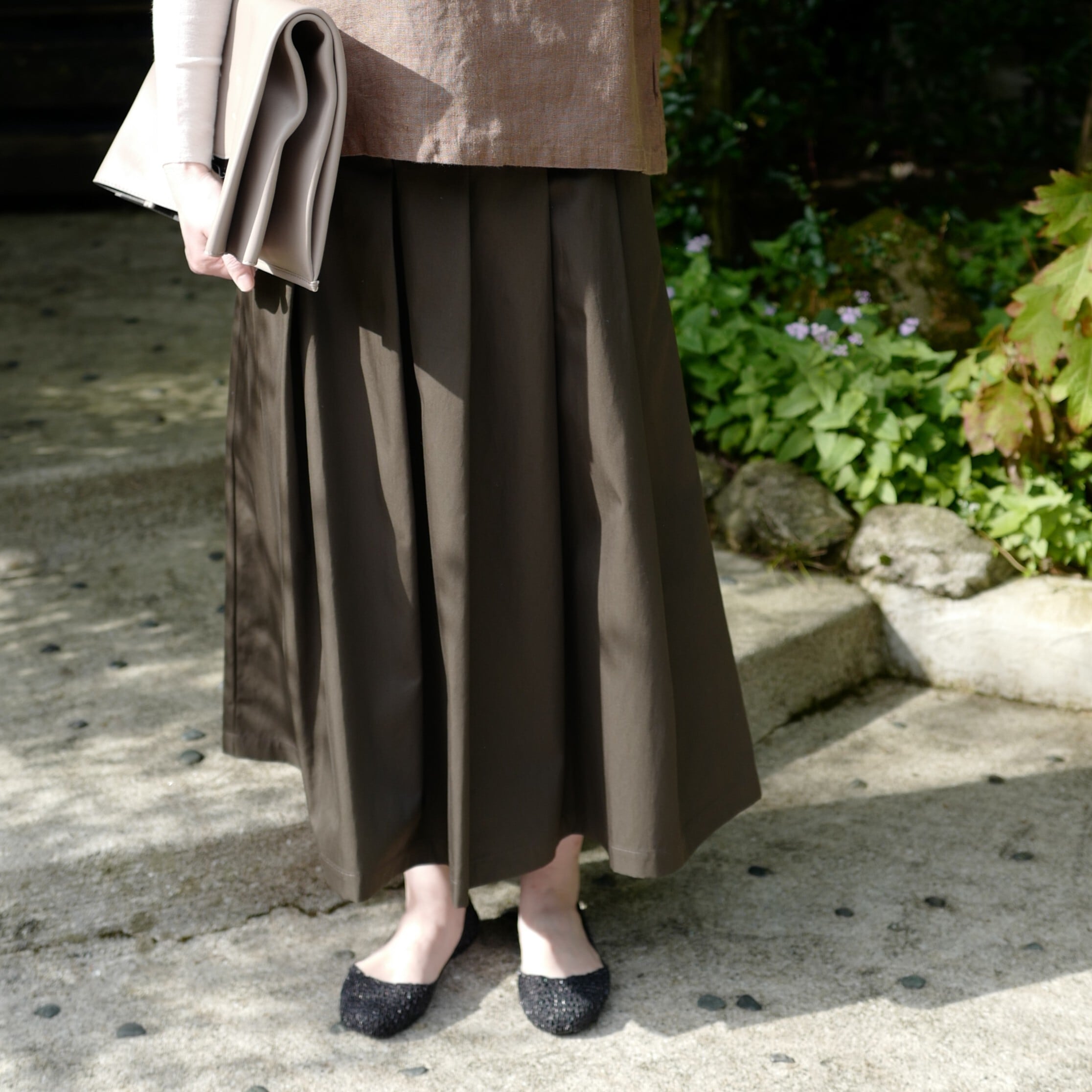 A part by ダブルラッセルタックスカート