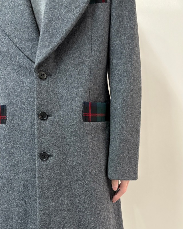 【AD2014/COMME des GARCONS HOMME PLUS】single breasted wool long coat