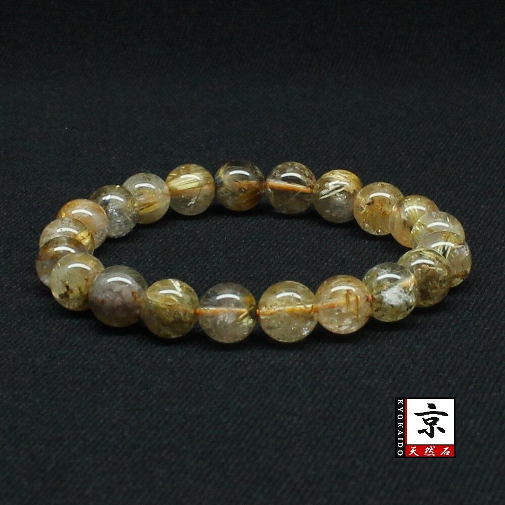 ゴールドルチル ルチル 天珠 シトリン ボタンカット デザインブレス ゴールドルチル ルチル 天珠 シトリン ボタンカット デザイン