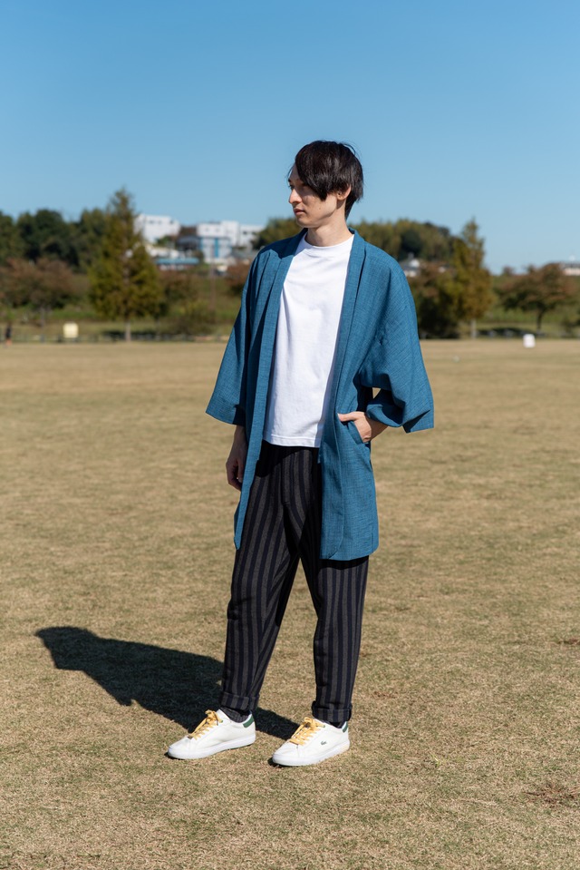 【 M size 】KIMONO + HAORI : blue