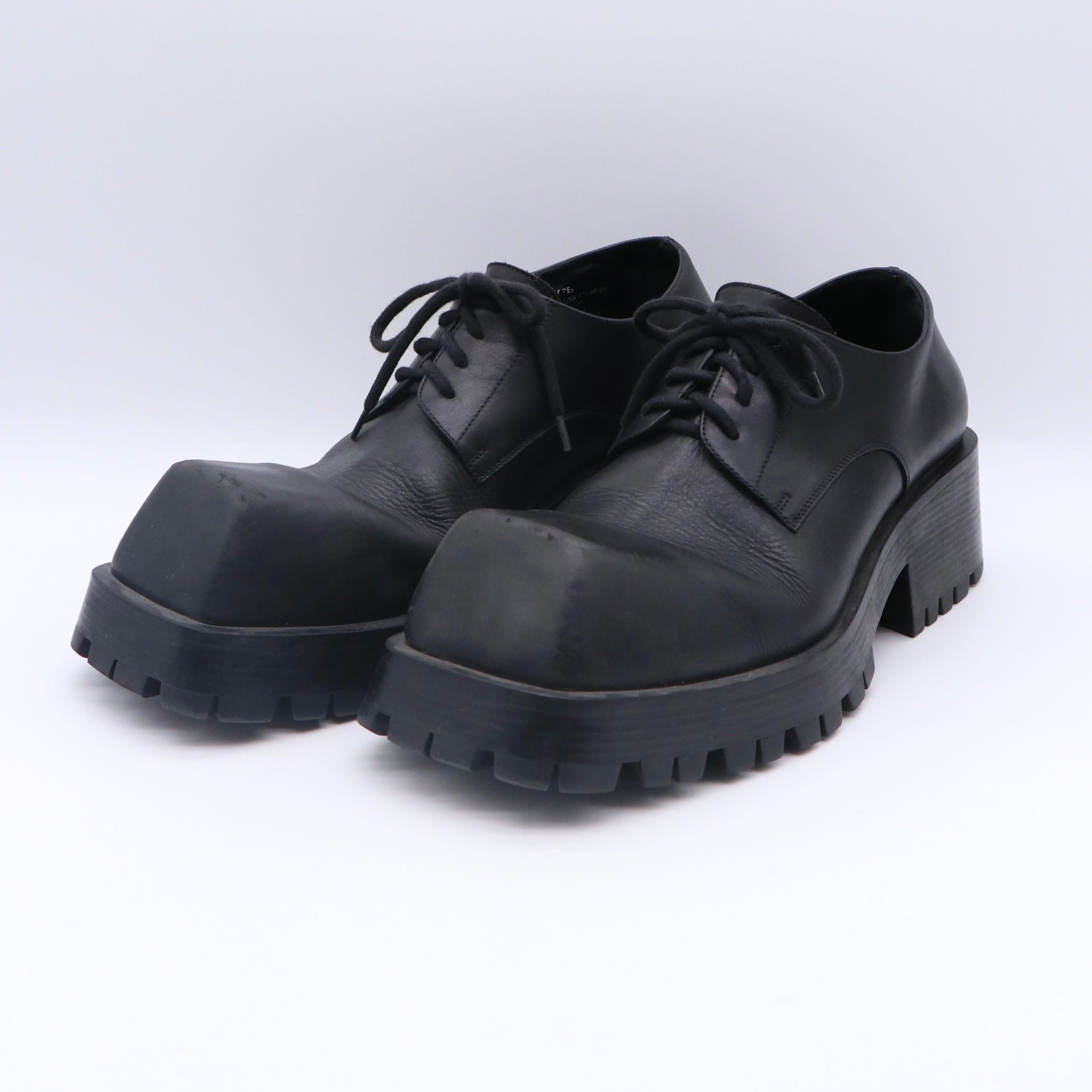 たか　バレンシアガ ダービーシューズ BALENCIAGA トルーパー ダービー シューズ ブラック バレンシアガ