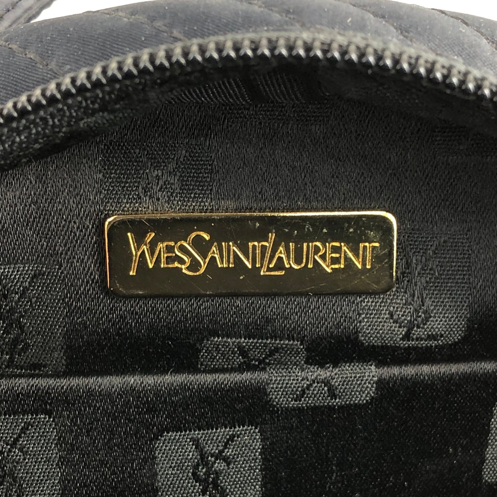 Yves Saint Laurent イヴ・サンローラン ハンドバッグ ネイビー YSL型 Yves Saint Laurent イヴ・サンローラン ハンドバッグ ネイビー YSL型