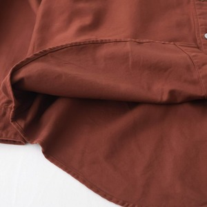 リネン RINEN 	40/1ライトモールスキン スタンドカラーオーバーサイズシャツ(R37505)全2色