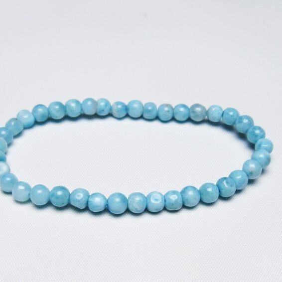 ラリマー ブレスレット 5mm 一点物 メール便可 [M便 1/10] 111-47958