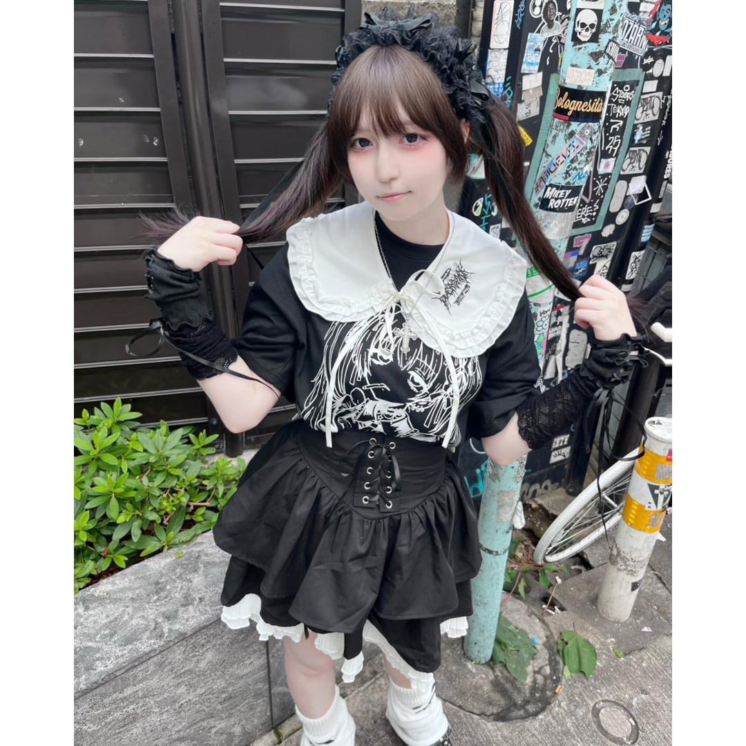 7/30 完売→再入荷！】新作☆SmokingメイドガールTシャツ