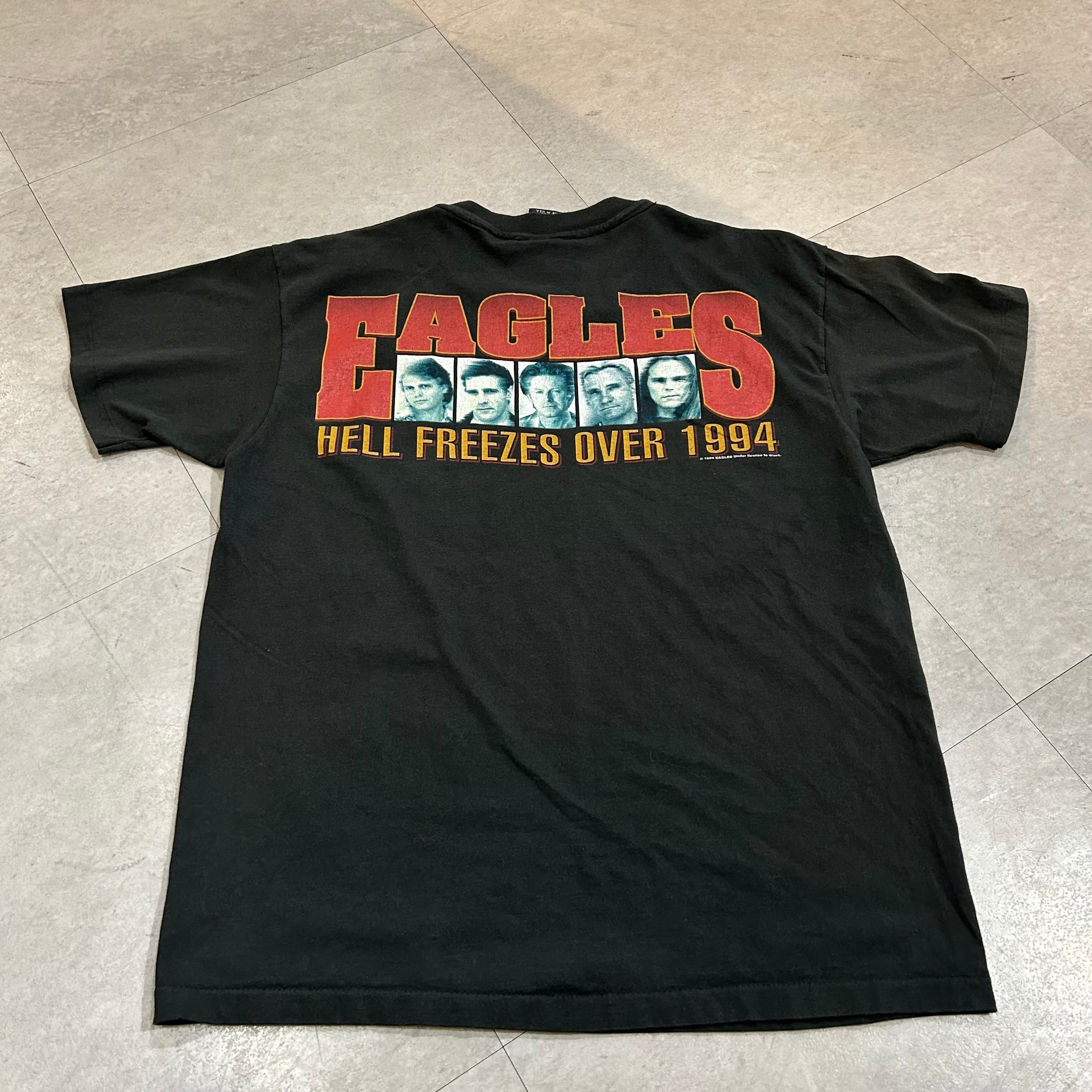 【海外古着】EAGLES バンドTシャツ XLサイズ ブラック 海外古着】EAGLES バンドTシャツ XLサイズ ブラック