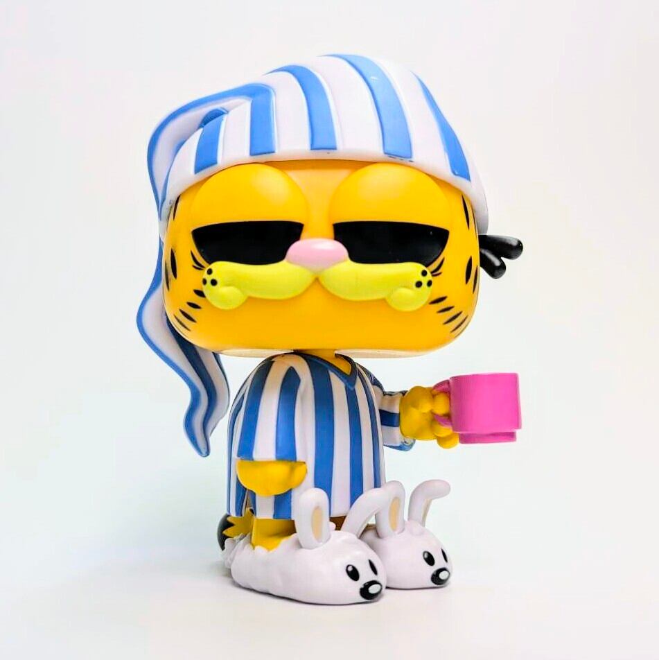 ☆US直輸入☆ FUNKO 【 POP! COMICS VINYL FIGURE GARFIELD WITH MUG ( ガーフィールド パジャマ マグ )】 ビニールフィギュア〚アメリカン雑貨 アメトイ〛