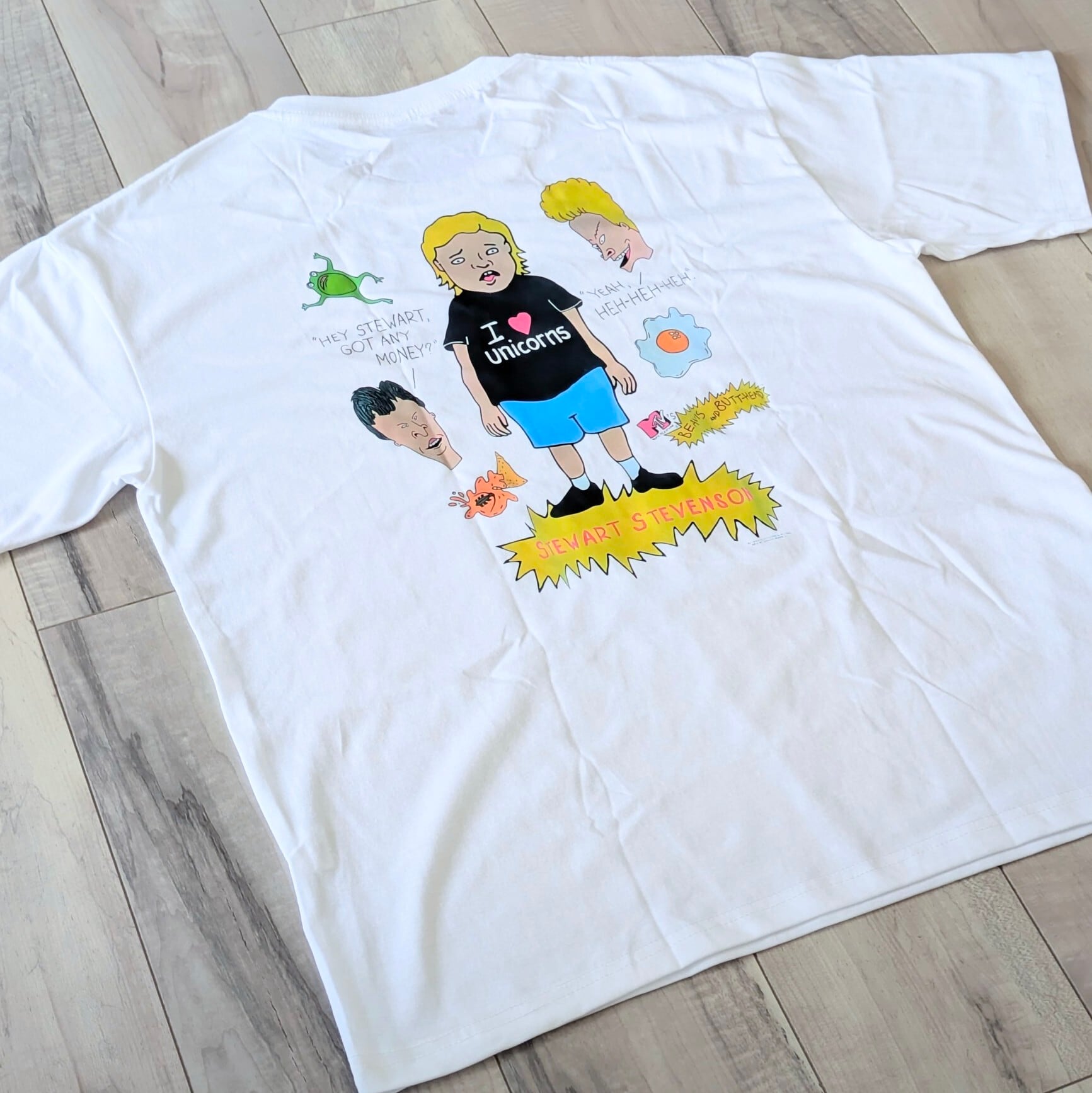 【 Beavis and Butt-Head（ビーバスアンドバットヘッド）】『Stewart Stevenson / スチュワート・スティーヴンソン 』 Tシャツ / MTV 〚アメリカン雑貨 アメトイ〛