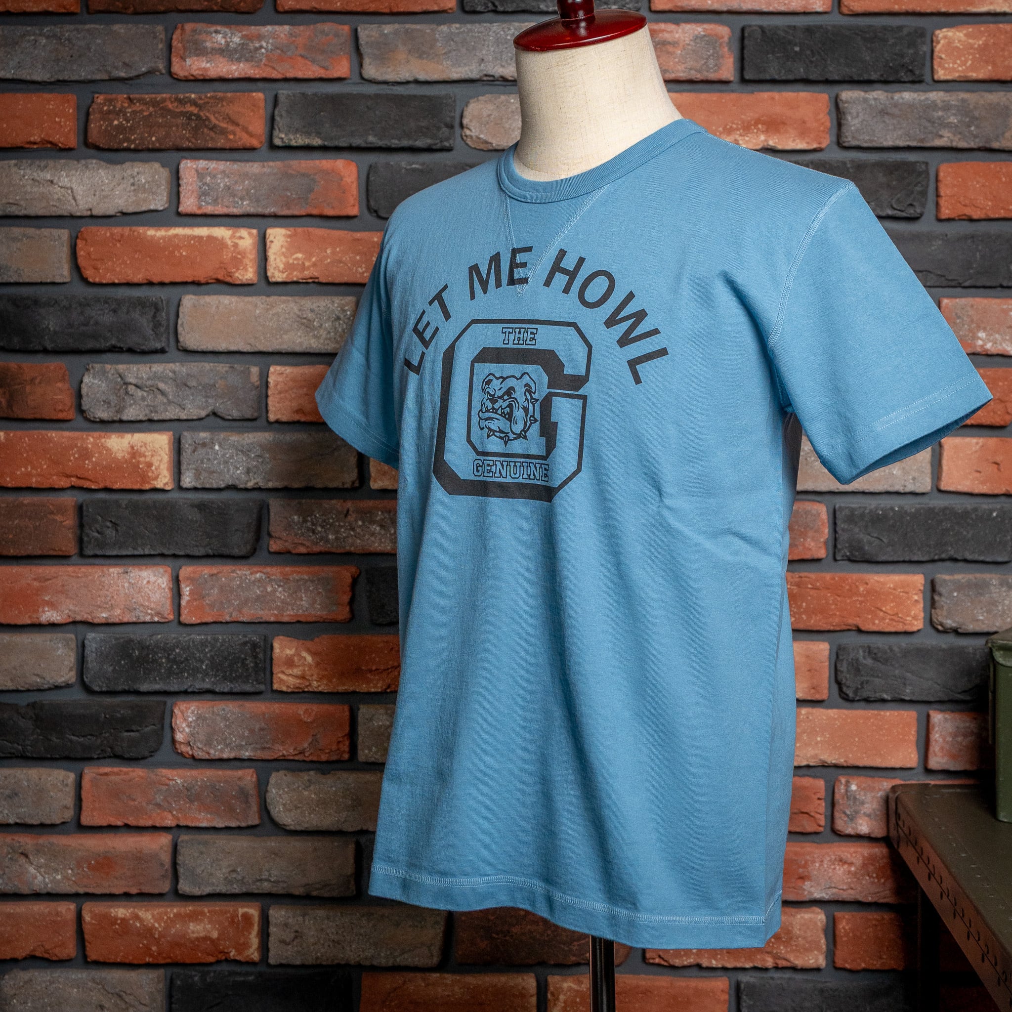 【BARNS® OUTFITTERS】COZUN "DOG" Print Tee 新品 バーンズアウトフィッターズ コズンTシャツ Vガゼット 半袖 クルーネック BR-26275