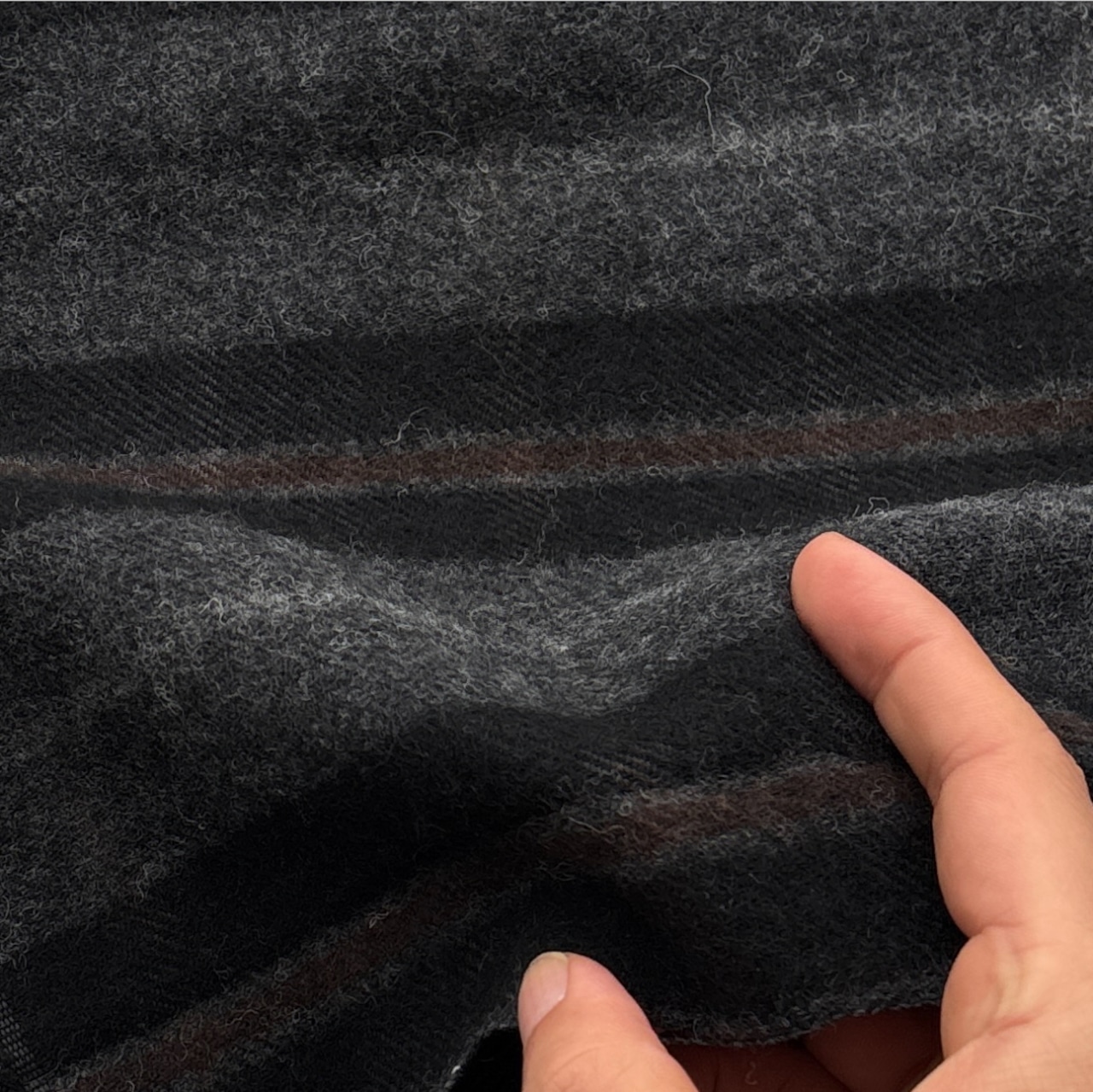 ★TB883◆2.5m◆インポート◆ウール100%弱毛羽立ち綾織り生地◆チェック風