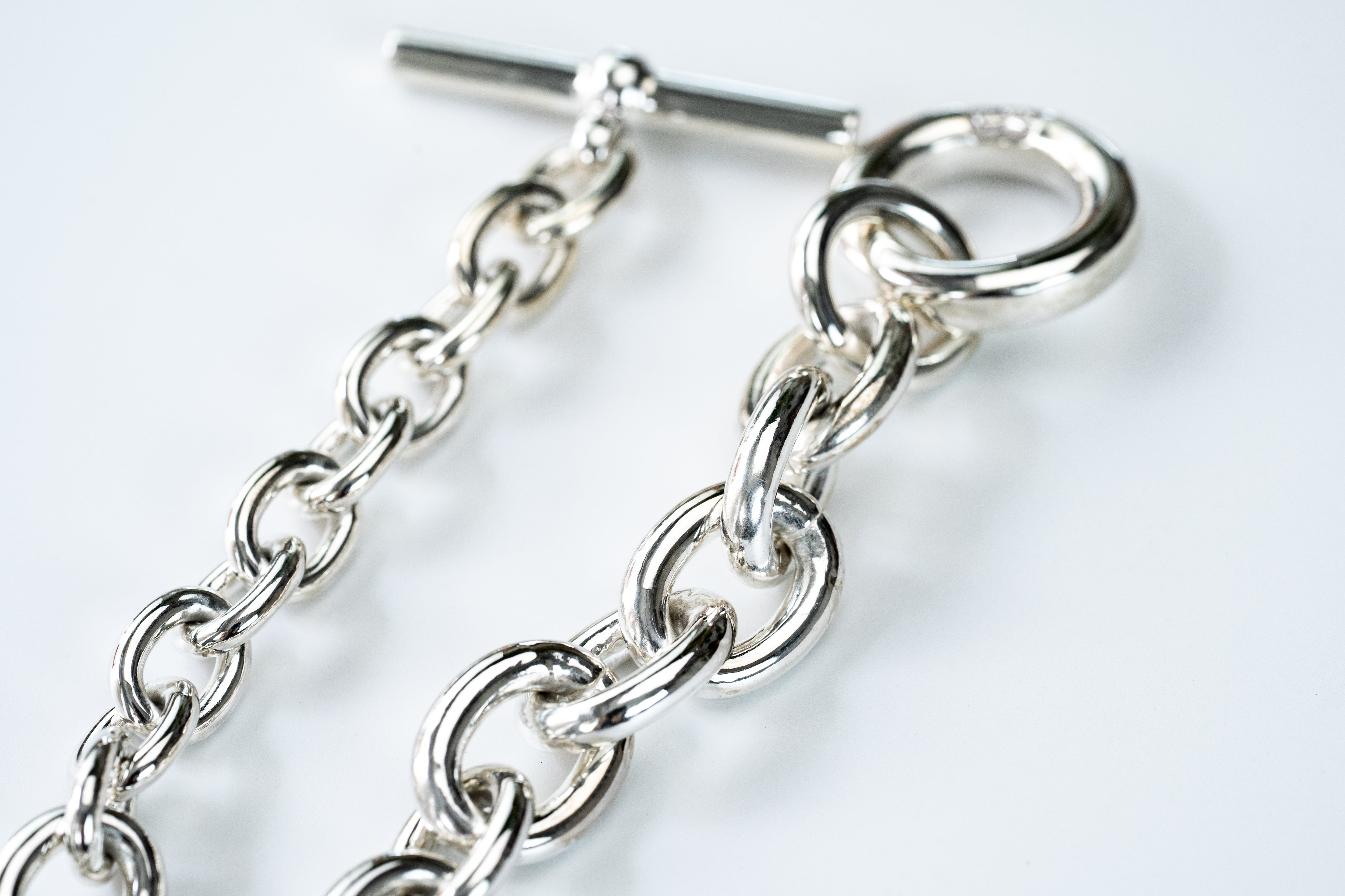 BN-054 Hook connect bracelet gradually (XLARGE) | WAKAN SILVER